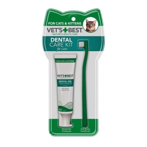 Vet's Best Kediler İçin Ağız ve Diş Bakım Seti 16,5 cm 45 gr - 1