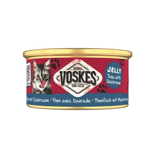 Voskes Jelly Ton Balığı ve Çipura Yetişkin Kedi Konservesi 85 gr - 1