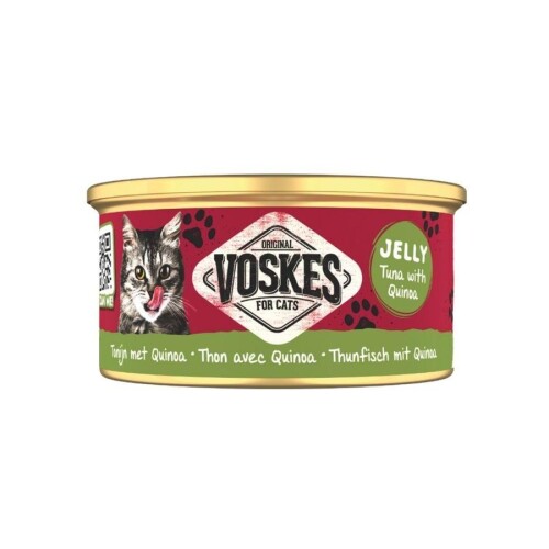 Voskes Jelly Ton Balığı ve Kinoalı Yetişkin Kedi Konservesi 85 gr - 1