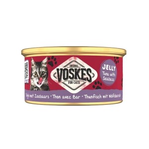 Voskes Jelly Ton Balığı ve Levrek Yetişkin Kedi Konservesi 85 gr - Voskes