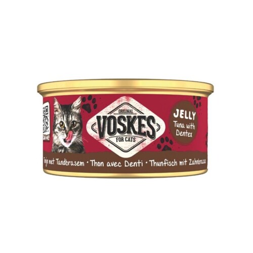 Voskes Jelly Ton Balığı ve Sinagrit Yetişkin Kedi Konservesi 85 gr - 1