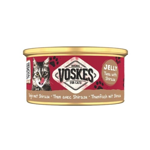 Voskes Jelly Ton Balığı ve Şirasu Yetişkin Kedi Konservesi 85 gr - 1