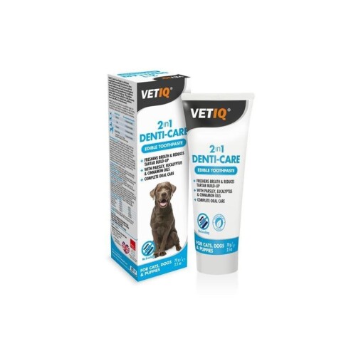 Vet IQ 2 in1 Denti-Care Köpek İçin Yenilebilir Diş Bakımı Macunu 70 gr - 1