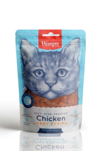 Wanpy Gerçek Tavuk Fileto Yumuşak Kedi Ödülü 80 gr - 1