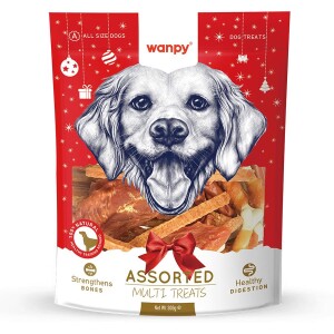 Wanpy Karışık yılbaşı Köpek Ödülü 300 gr - Wanpy