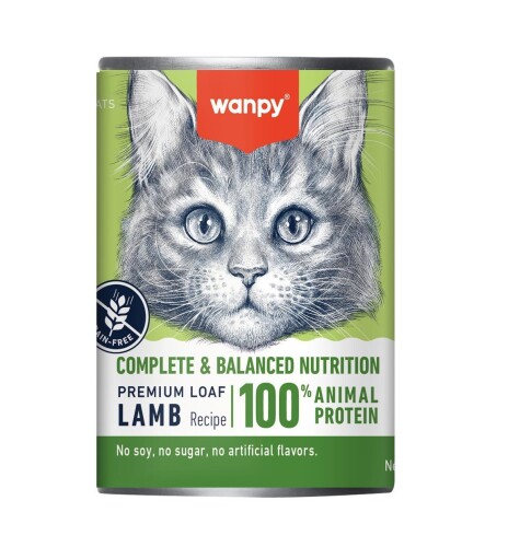 Wanpy Kuzulu Tahılsız Yetişkin Kedi Konservesi 375 gr - 1