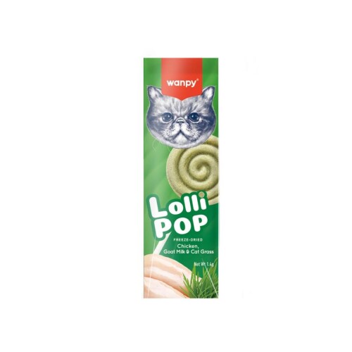 Wanpy LolliPop Kedi Otlu Lolipop Kedi Ödülü 1.4 Gr x 10 Adet - 1