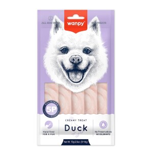 Wanpy Ördekli Sıvı Krema Köpek Ödülü 5 X 14 gr - Wanpy
