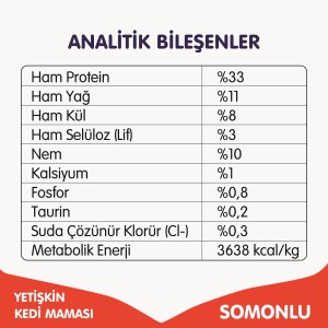 Wanpy Tahılsız Somon Balıklı Yetişkin Kedi Kuru Maması 1,5 kg - 6