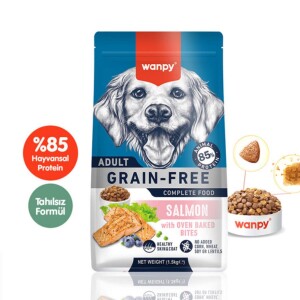 Wanpy Tahılsız Somonlu Yetişkin Köpek Maması 1,5 Kg - Wanpy