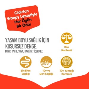 Wanpy Ton Balıklı Tahılsız Yetişkin Kedi Maması 1,5 kg - 3