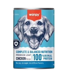 Wanpy Tavuk Etli Tahılsız Yetişkin Köpek Konservesi 375 gr - Wanpy