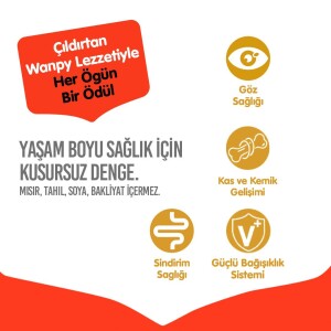 Wanpy Tavuklu Tahılsız Yavru Kedi Maması 8 Kg - 3