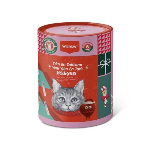 Wanpy Yılbaşı Paketi Sıvı Krema Kedi Ödülü 50'li - 1