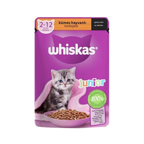 Whiskas Pouch Kümes Hayvanlı Yavru Kedi Konservesi 85 gr - 1