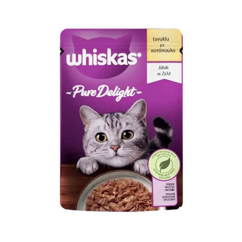 Whiskas Pure Delight Pouch Güveç Tavuklu Yetişkin Kedi Konservesi 85 gr - 1