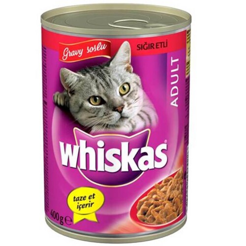Whiskas Biftekli Yetişkin Kedi Konserve 400 gr - 1