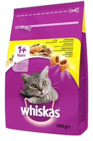 Whiskas Tavuklu Kuru Kedi Maması 300 Gr - 1