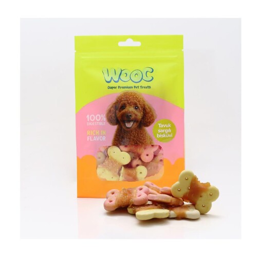 Wooc Tavuk Sargılı Bisküvi Köpek Ödülü 75 Gr - 1