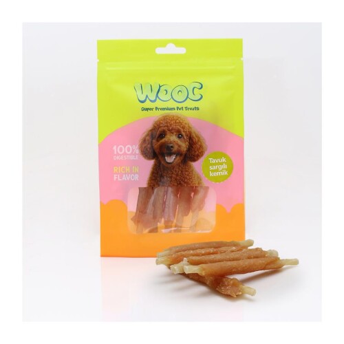 Wooc Tavuk Sargılı Kemik Köpek Ödülü 75 Gr - 1