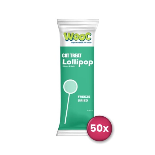 Wooc Tavuk ve Arpalı Lollipop Kedi Ödül Maması 50'li - 1